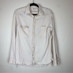 Taylor Stitch Cream Casual Button Down Shirt